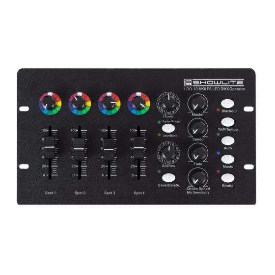 Musikhaus Kirstein Showlite LDO-10 LED DMX Operator User Manual