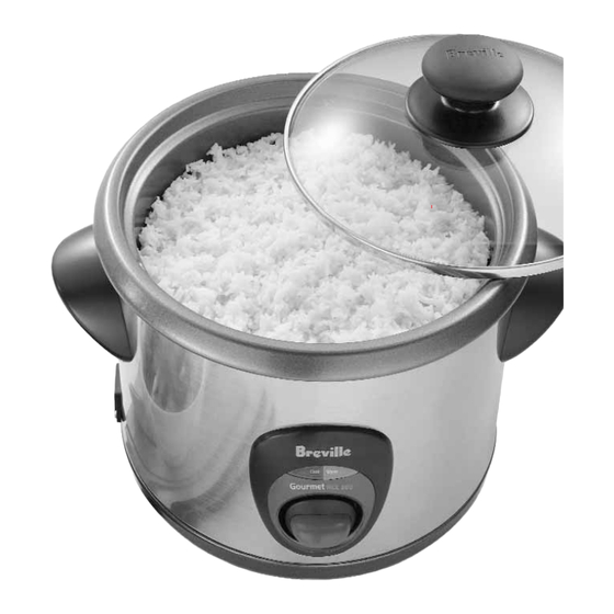 Breville Gourmet Rice Duo 6 Instructions For Use Manual