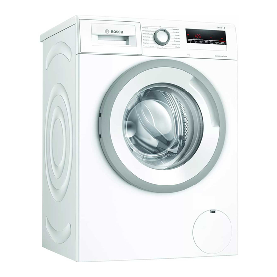 User Manuals: Bosch WAN24217GR Washing Machine