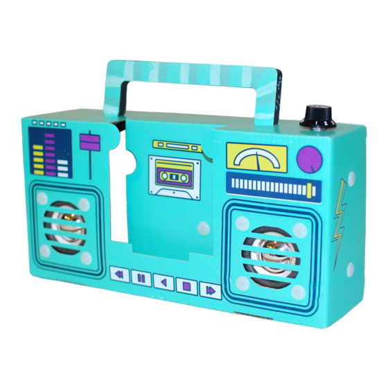Doodle Hog DIY Boombox Speaker Assembly Instructions