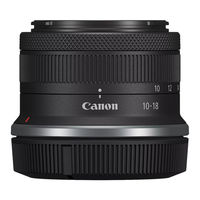 Canon RF-S 10-18mm F4.5-6.3 IS STM Instructions Manual