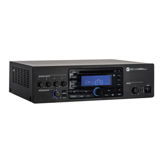 RCF ES 3160-II Owner's Manual