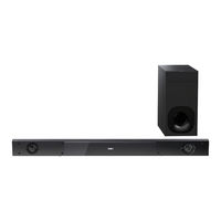 Sony SA-NT3 Quick Start Manual