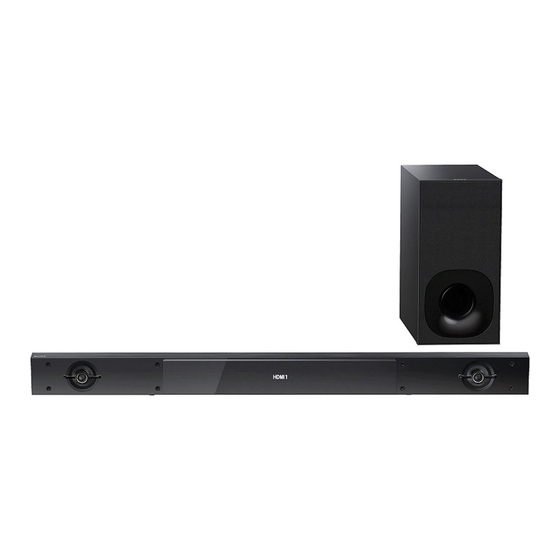 Sony HT-NT3 Quick Start Manual