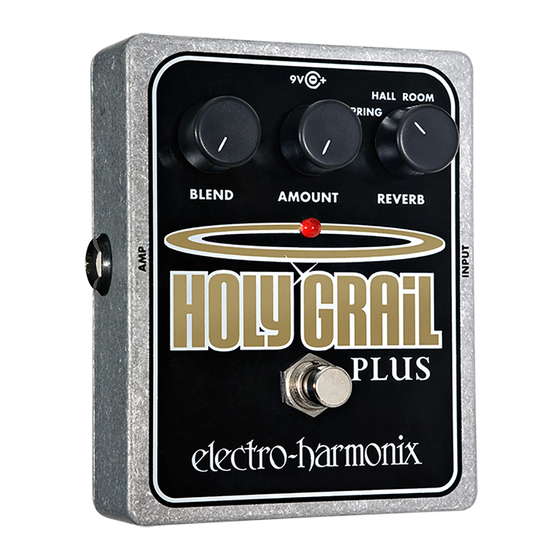 Electro-Harmonix XO HOLY GRAIL PLUS Manual