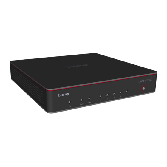 Biamp Devio SCX 400 Installation & Operation Manual