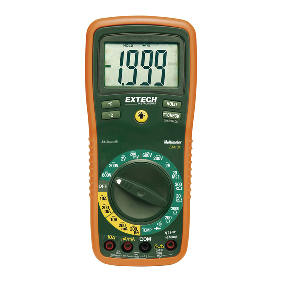 Extech Instruments EX410A User Manual