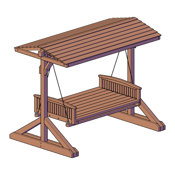 Forever Redwood JHOOLA DAY BED SWING SETS Assembly Instructions Manual