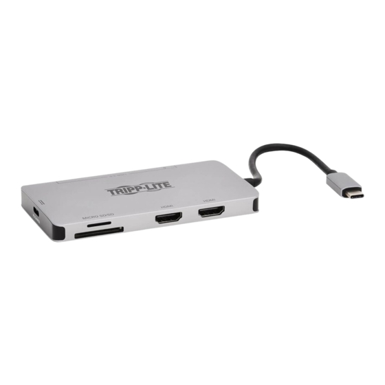 Tripp Lite U442-DOCK8-GG Owner's Manual