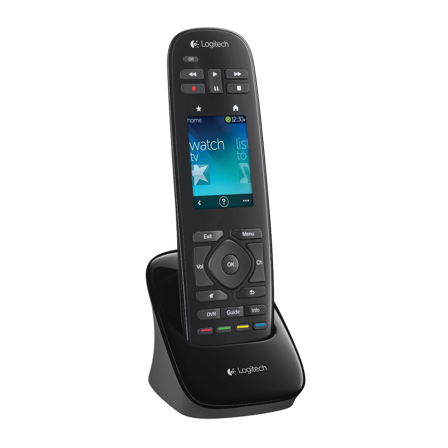 Logitech Harmony Touch Manuals