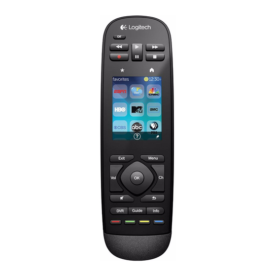 Logitech Harmony Touch Setup Manual