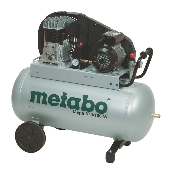 Metabo Mega 370/100 W Manuals
