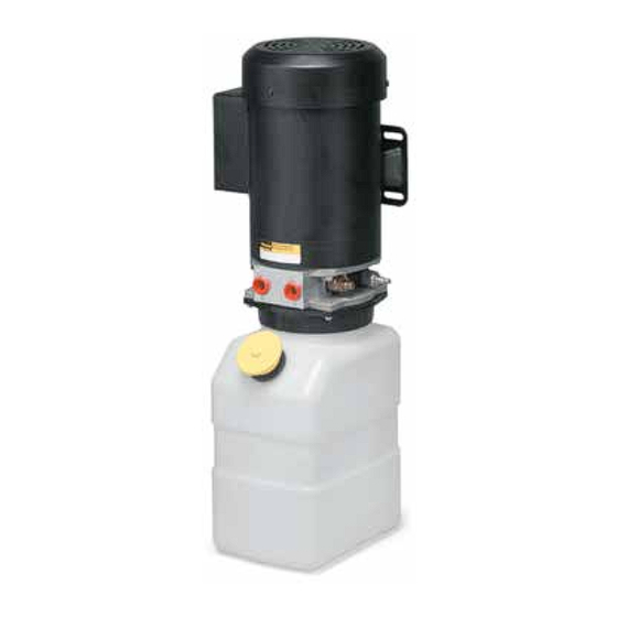 Parker Oildyne 550 Series Instruction Manual