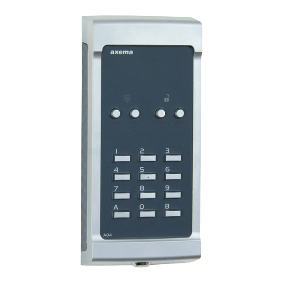 Axema A04 Manual