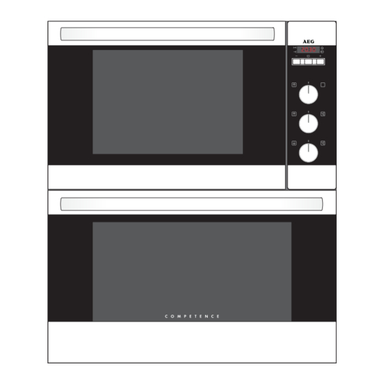 AEG COMPETENCE U3100-4B Electric Oven Manuals