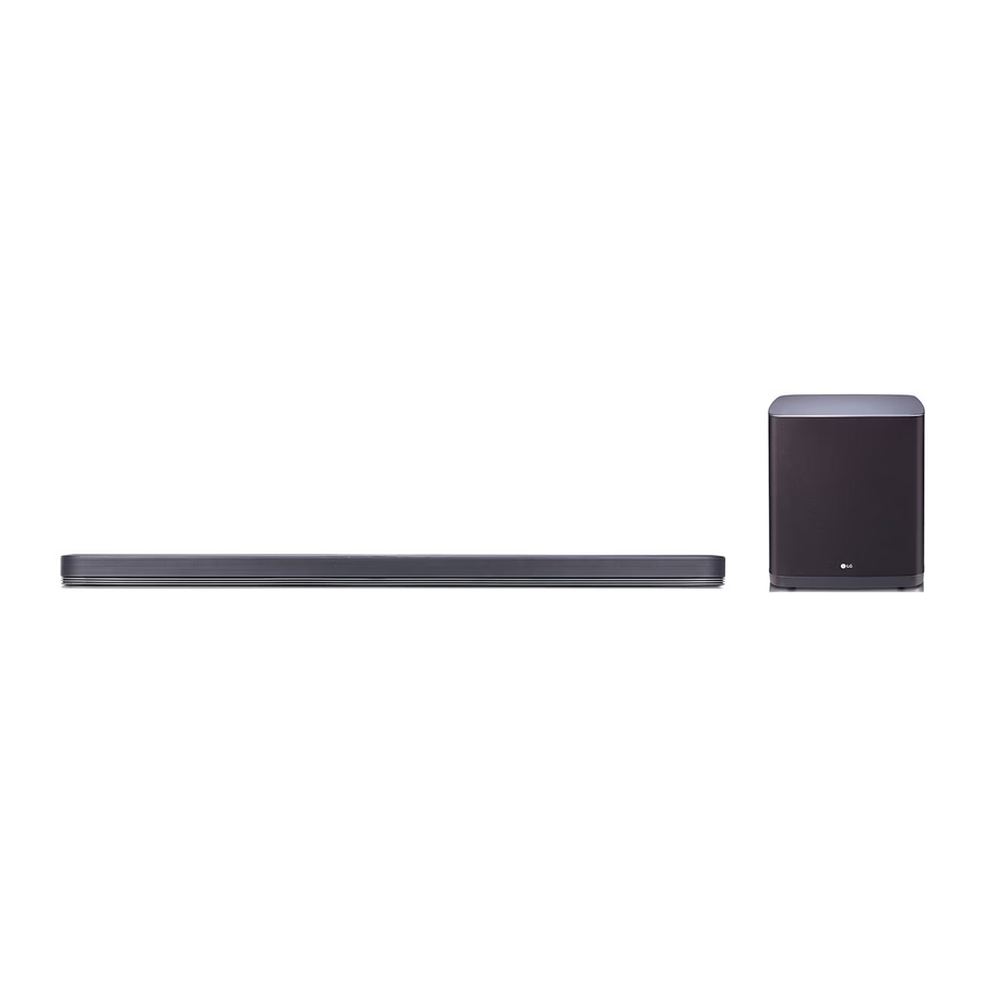 LG MUSIC flow SJ9 - Wireless Multi-Room Sound Bar Simple Manual