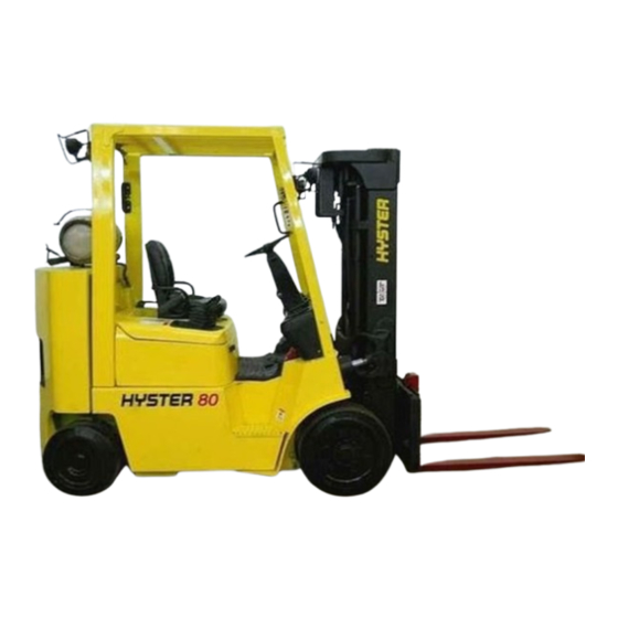 Hyster S80XM BCS Service & Repair Manual