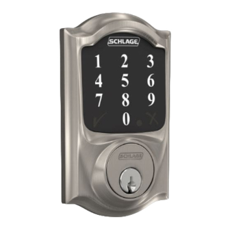 Schlage ALLEGION BE469 User Manual