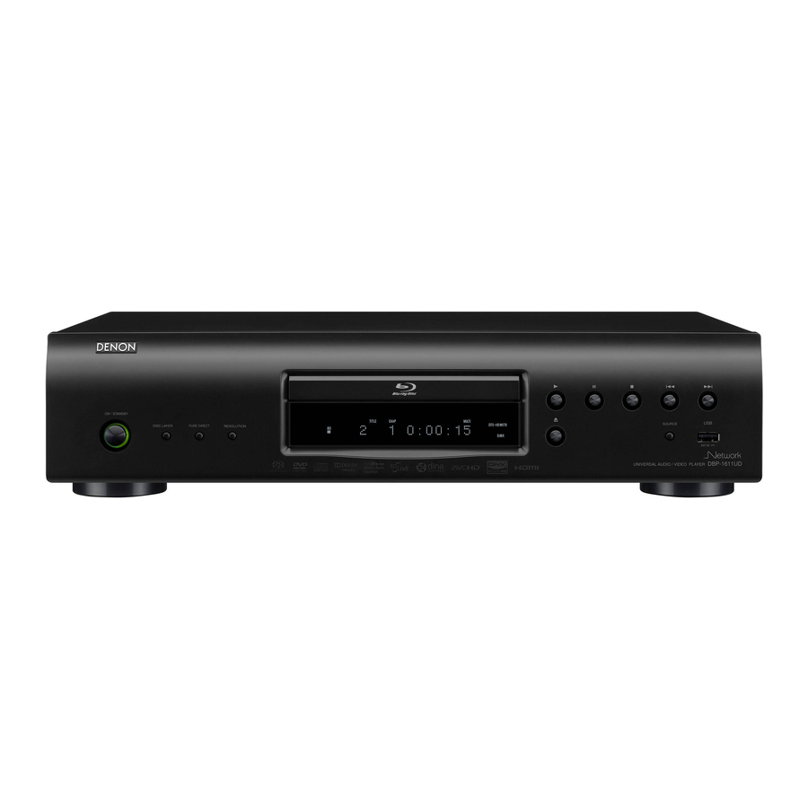 Denon DBP-1611UD Specifications