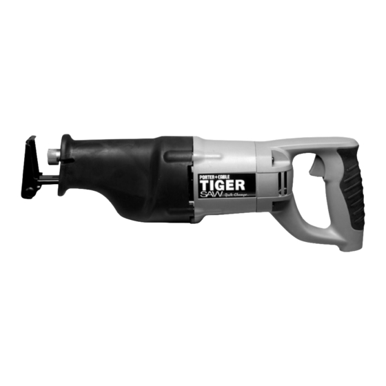 Porter-Cable 741 TIGER SAW Instruction Manual