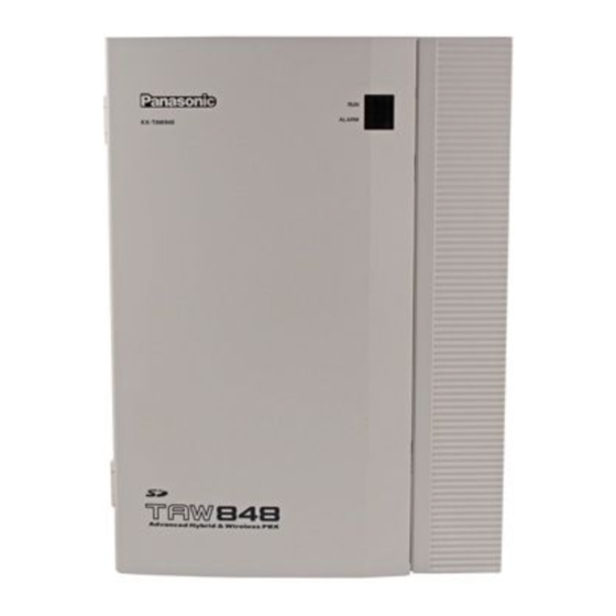 Panasonic KX-TAW848 Installation Manual