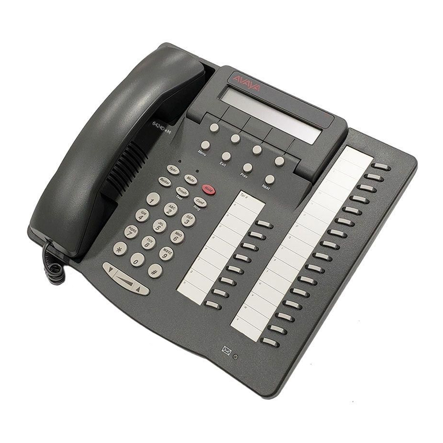 Avaya 6400 Series Quick Reference Card