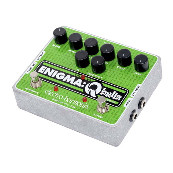 Electro-Harmonix XO ENIGMA: Q BALLS Manual