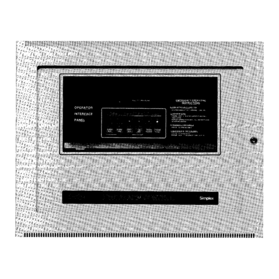 Simplex 4020 Operating Manual
