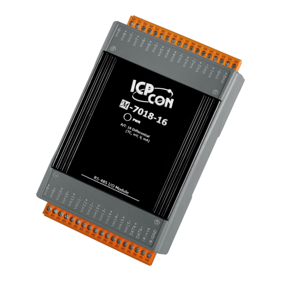 ICP DAS USA M-7018-16 Quick Start Manual