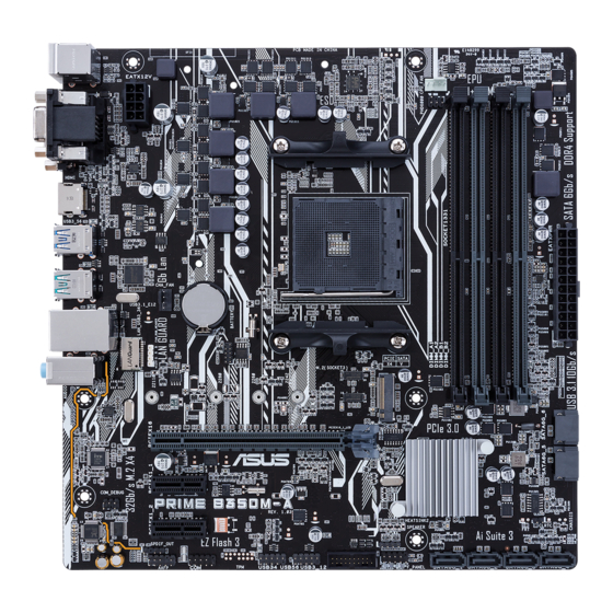 Asus PRIME B350M-A Quick Start Manual