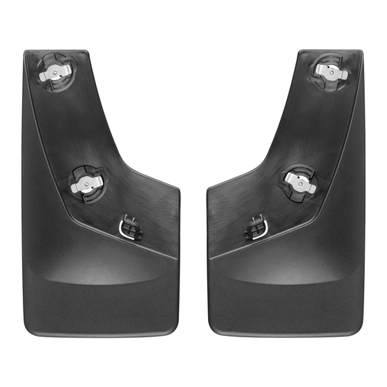 WeatherTech No-Drill MudFlaps Manual