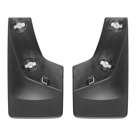 WeatherTech No-Drill MudFlaps Manual