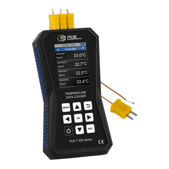 PCE Instruments PCE-T 420 User Manual