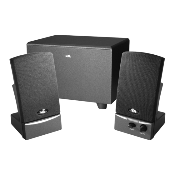 Cyber Acoustics CA-3.1 Owner's Manual