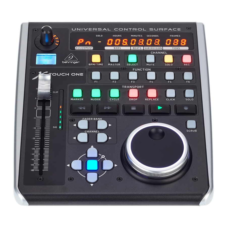 Behringer X-TOUCH ONE Manual