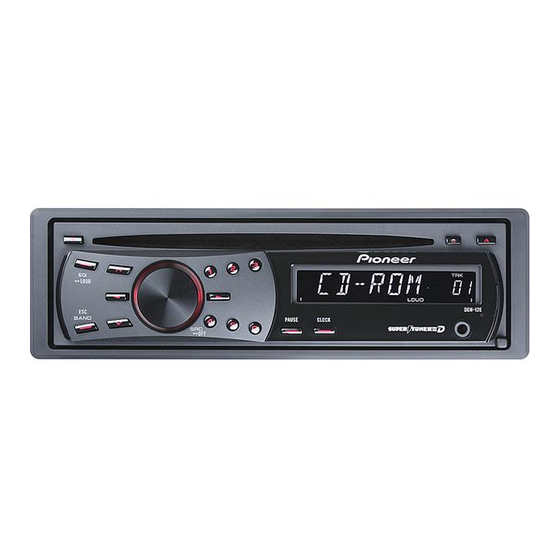 Pioneer DEH-12E Owner's Manual