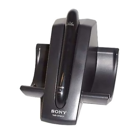 Sony TMR-RF960R Manuals