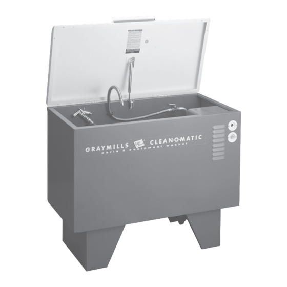 Graymills Clean-O-MatiC Series Operation And Maintenance Instructions