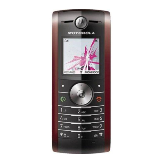 Motorola W208 Manual
