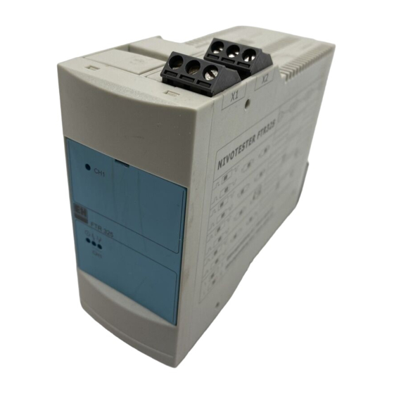 Endress+Hauser Nivotester FTR325 Instruction Manual