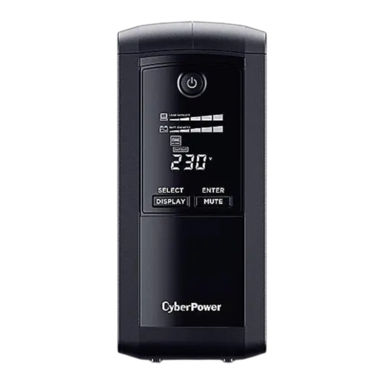 CyberPower Pro VP1000ELCD User Manual