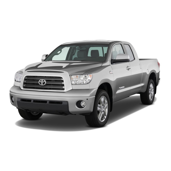 Toyota 2008 Tundra Quick Reference Manual