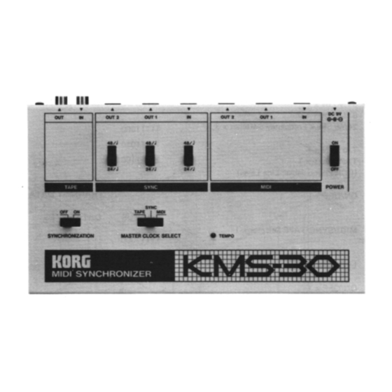 Korg KMS-30 Service Manual