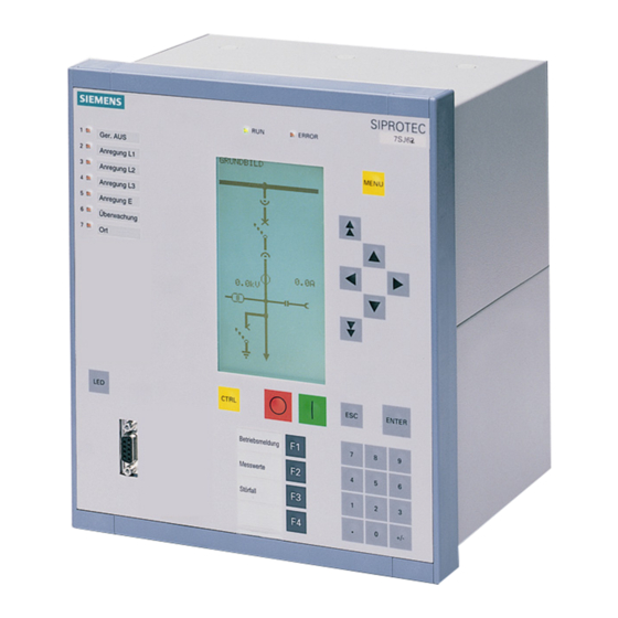 Siemens SIPROTEC 7VE61 Manual