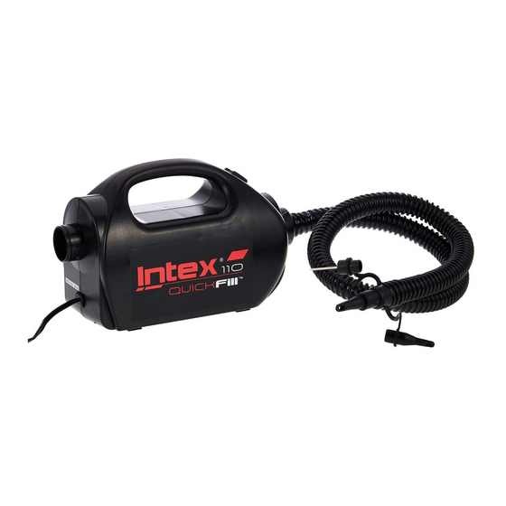 Intex Quick-Fill AP609 Manual