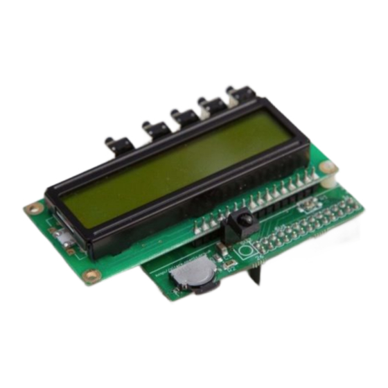 PIFace Control and Display 2 Raspberry Pi Manuals