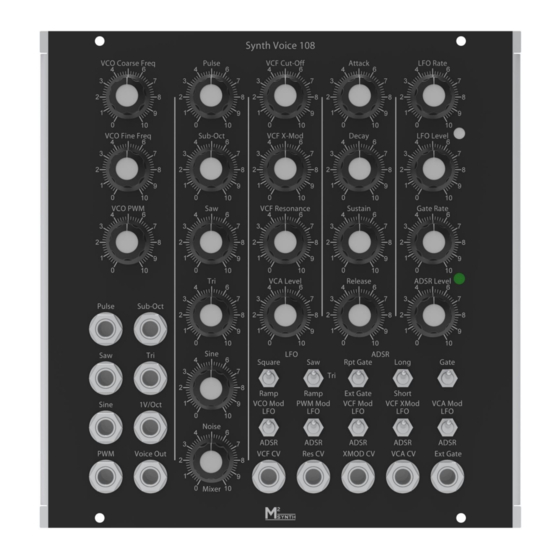 M2SYNTH Voice 108 Assembly Instructions