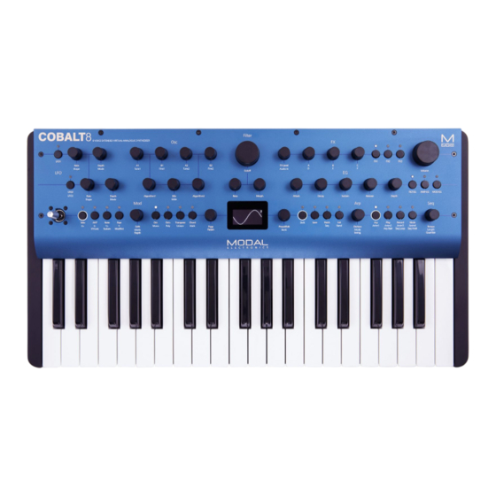 Modal COBALT8 Quick Start Manual