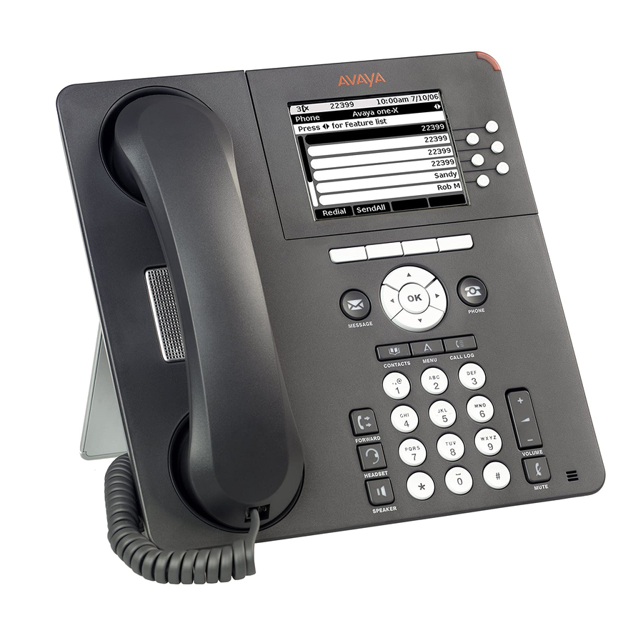 Avaya 9630 User Manual