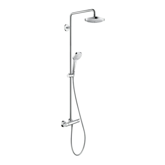 Hans Grohe Croma Select S 180 Showerpipe 27253400 Instructions For Use/Assembly Instructions